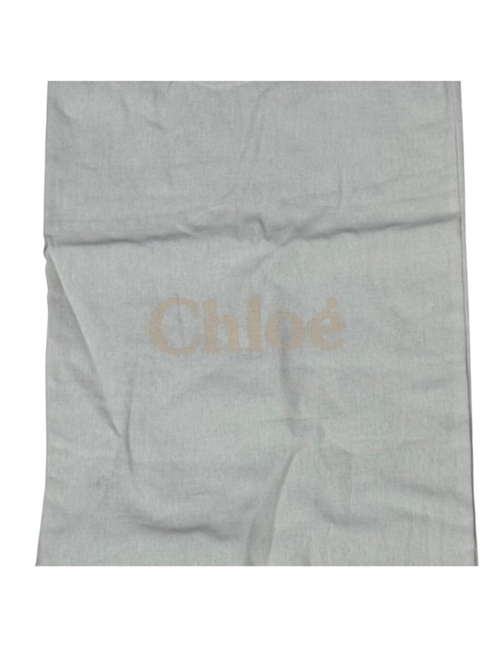 Chloé White Cotton Drawstring Dust Bag 13x25 Extra Large Shoes Boots Accessories - Picture 2 of 9